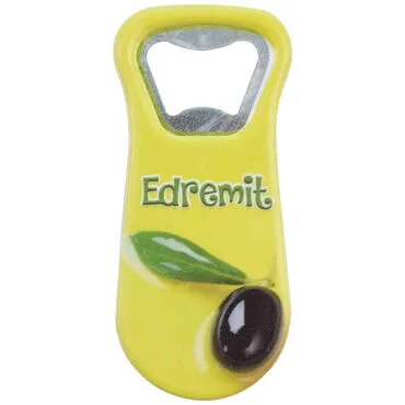 Edremit Themed Customised Uv Printed  Plastic Base Plastic Base Bottle Opener 95x43 mm