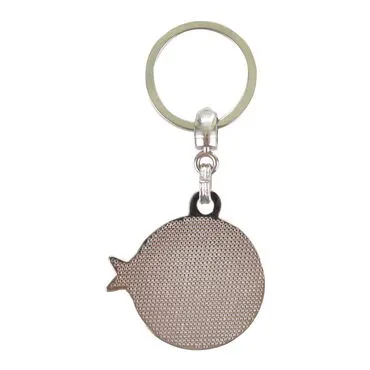 Side Themed Metal Turkish Flag Enamel Keychain - 2