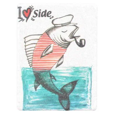 Side Themed Customised Stone Fridge Magnet 60x45 mm