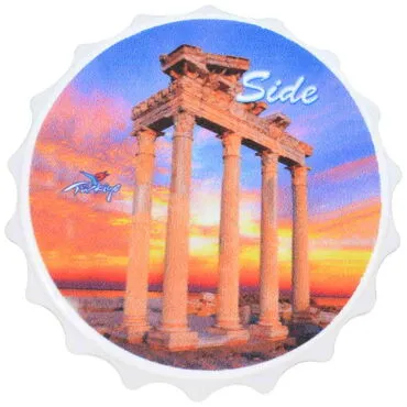 Side Themed Customised Uv Printed Bottle Cap Shaped Plastic Base  Bottle Opener  63x15 mm - 7