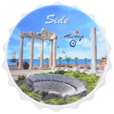 Side Themed Customised Uv Printed Bottle Cap Shaped Plastic Base  Bottle Opener  63x15 mm - 9