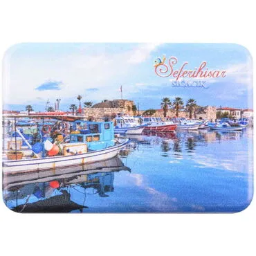 Seferihisar Region Themed Customised UV Printed Plastic Base Rectangle Fridge Magnet 80x50 mm - 15