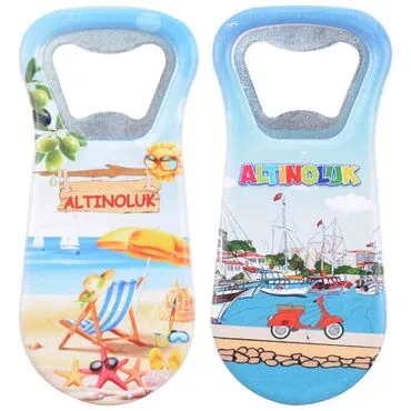 Altinoluk Themed Customised Uv Printed  Plastic Base Plastic Base Bottle Opener 95x43 mm - 3