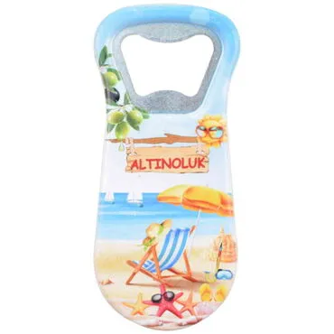 Altinoluk Themed Customised Uv Printed  Plastic Base Plastic Base Bottle Opener 95x43 mm - 4