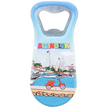 Altinoluk Themed Customised Uv Printed  Plastic Base Plastic Base Bottle Opener 95x43 mm - 5