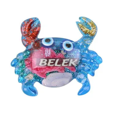 Belek Themed Transparent Polyester Photo Fridge Magnet - 29