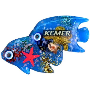 Kemer Themed Transparent Polyester Photo Fridge Magnet - 67