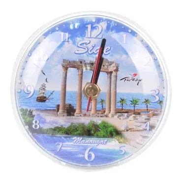 Toptan Side Temalı Myros Saat Magnet - 8