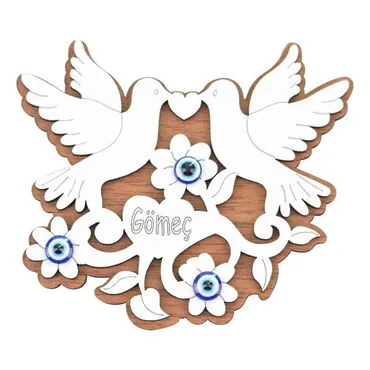 Gomec Themed Wooden Engraved Souvenir Fridge Magnet - 5