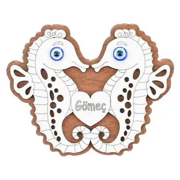 Gomec Themed Wooden Engraved Souvenir Fridge Magnet - 6