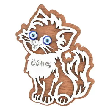 Gomec Themed Wooden Engraved Souvenir Fridge Magnet - 7