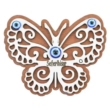 Seferihisar Themed Wooden Engraved Souvenir Fridge Magnet - 5