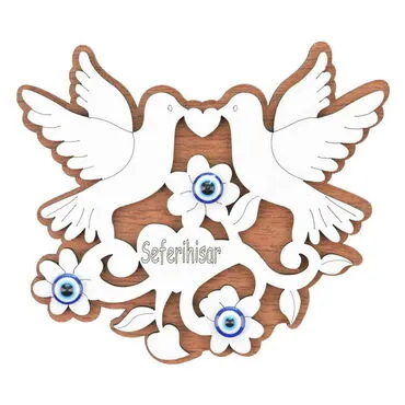 Seferihisar Themed Wooden Engraved Souvenir Fridge Magnet - 8