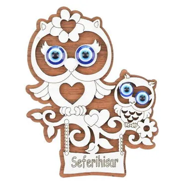 Seferihisar Themed Wooden Engraved Souvenir Fridge Magnet - 10