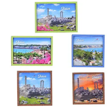 Toptan Didim Temalı C Serisi Resimli Ahşap Magnet 90x120 mm - 4