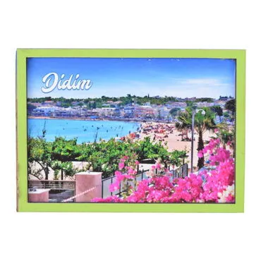 Toptan Didim Temalı C Serisi Resimli Ahşap Magnet 90x120 mm - 6