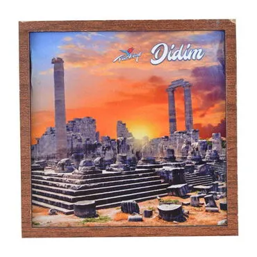 Toptan Didim Temalı C Serisi Resimli Ahşap Magnet 90x120 mm - 7