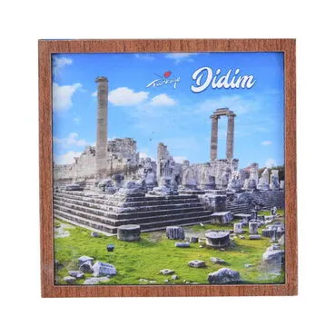 Toptan Didim Temalı C Serisi Resimli Ahşap Magnet 90x120 mm - 9
