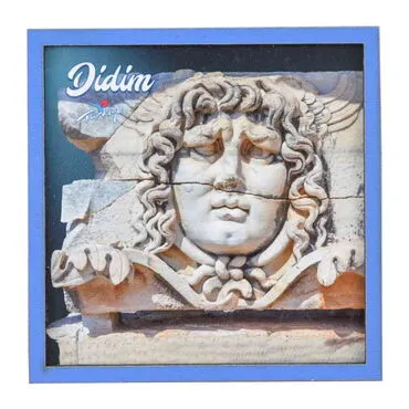 Toptan Didim Temalı C Serisi Resimli Ahşap Magnet 90x120 mm - 10