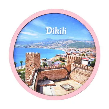 Toptan Didim Temalı C Serisi Resimli Ahşap Magnet 90x120 mm - 11
