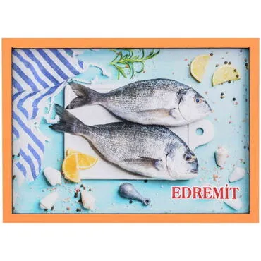 Edremit Themed Wooden Cute Animals Souvenşr Fridge Magnet Serie C 90x120 mm - 7