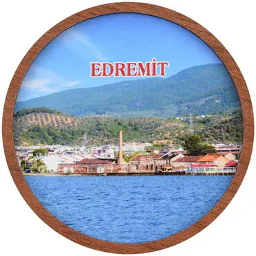 Edremit Themed Wooden Cute Animals Souvenşr Fridge Magnet Serie C 90x120 mm - 10