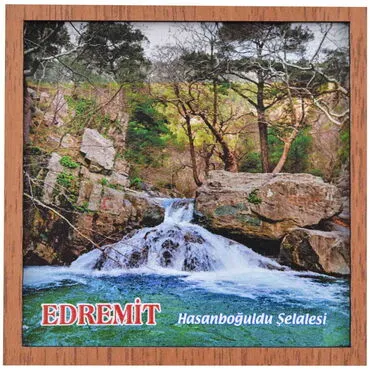 Edremit Themed Wooden Cute Animals Souvenşr Fridge Magnet Serie C 90x120 mm - 14