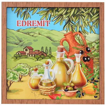 Edremit Themed Wooden Cute Animals Souvenşr Fridge Magnet Serie C 90x120 mm - 17