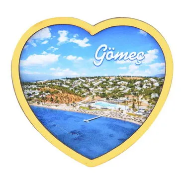 Gomec Themed Wooden Cute Animals Souvenşr Fridge Magnet Serie C 90x120 mm - 3