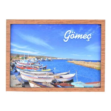 Gomec Themed Wooden Cute Animals Souvenşr Fridge Magnet Serie C 90x120 mm - 4