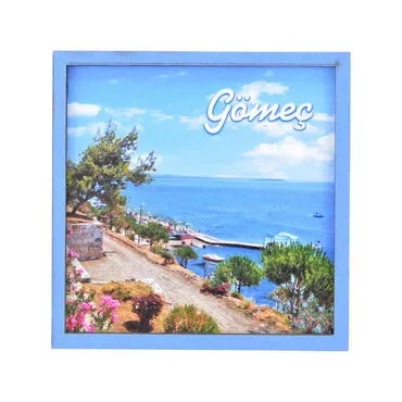 Gomec Themed Wooden Cute Animals Souvenşr Fridge Magnet Serie C 90x120 mm - 6