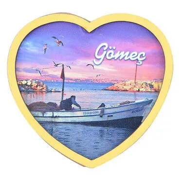 Gomec Themed Wooden Cute Animals Souvenşr Fridge Magnet Serie C 90x120 mm - 7