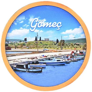 Gomec Themed Wooden Cute Animals Souvenşr Fridge Magnet Serie C 90x120 mm - 8