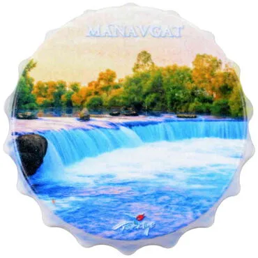 Manavgat Themed Customised Uv Printed Bottle Cap Shaped Plastic Base  Bottle Opener  63x15 mm
