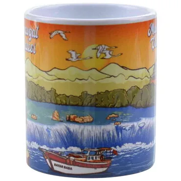 Toptan Manavgat Temalı Seramik Özel Baskılı Kupa 80x95 mm - 3
