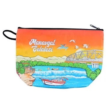 Manavgat Themed Customised PVC Hooded Purse 145x220x70 mm - 2