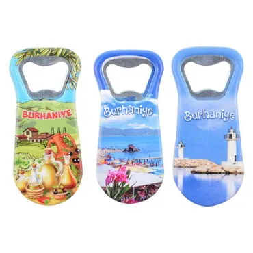 Toptan Burhaniye Temalı Uv Baskılı Açacak Magnet 95x43 mm - 2