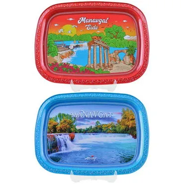 Manavgat Themed Customised Printed Tin Serving Tray 305x235 mm - 2