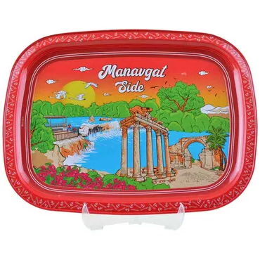 Manavgat Themed Customised Printed Tin Serving Tray 305x235 mm - 3