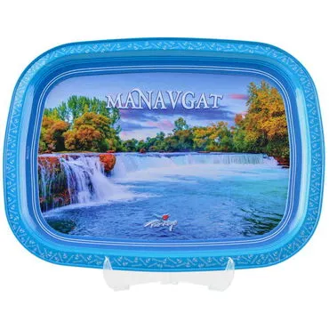 Manavgat Themed Customised Printed Tin Serving Tray 305x235 mm - 4