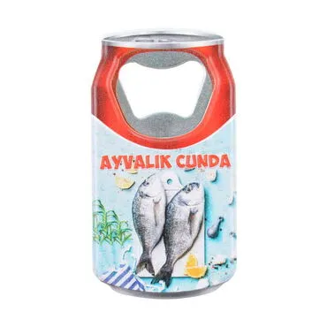 Toptan Ayvalık Temalı Myros Teneke Kutu Açacak Magnet 43x80 mm - 3