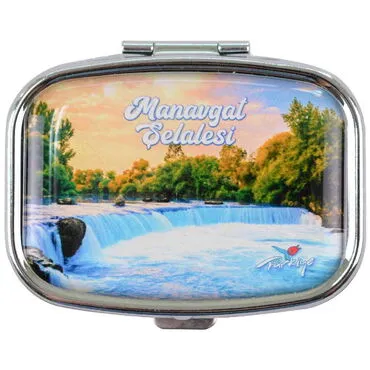 Manavgat Themed Customised Epoxy Rectangle Pill Box 57x45x15 mm - 5