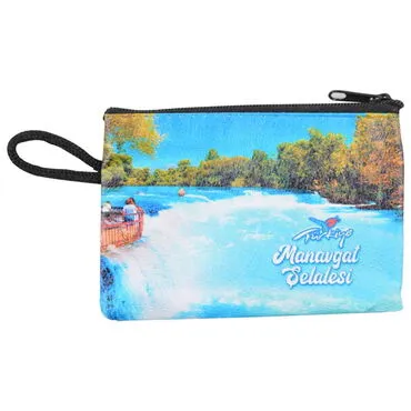 Manavgat Themed Turkish Woven Wallet  113x80x8 mm - 3