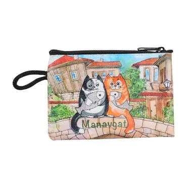 Manavgat Themed Turkish Woven Wallet  113x80x8 mm - 5