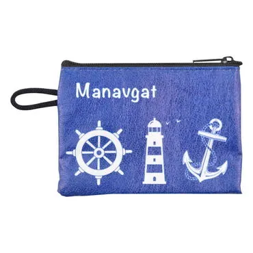 Manavgat Themed Turkish Woven Wallet  113x80x8 mm - 6