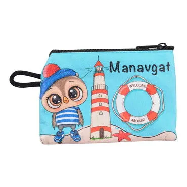 Manavgat Themed Turkish Woven Wallet  113x80x8 mm - 7