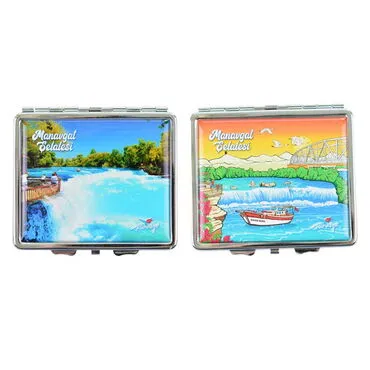 Toptan Manavgat Temalı Myros Metal Küçük Sigara Tabakası 87x76x11 mm - 4