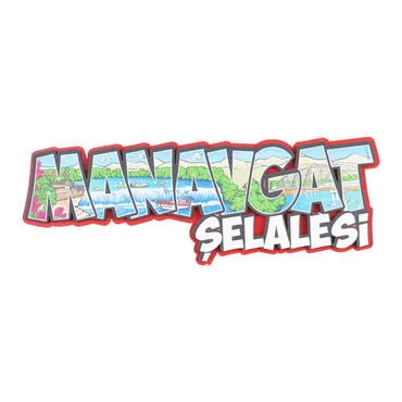 Toptan Manavgat Temalı 3D Resimli Ahşap Magnet - 7