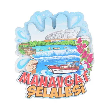 Toptan Manavgat Temalı 3D Resimli Ahşap Magnet - 8