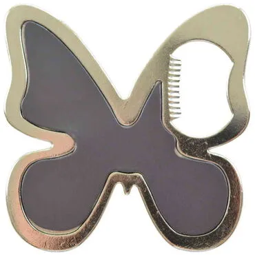 Istanbul Themed Butterfly Shaped Metal Magnetic Bottle Opener 70x70 mm - 2